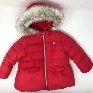 Zara baby girl winter puffer coat